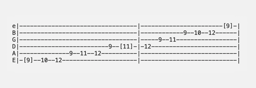 D Flat Phrygian Scale Guitar Tab