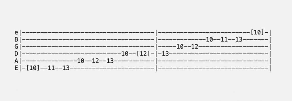 D Phrygian Scale Guitar Tabs