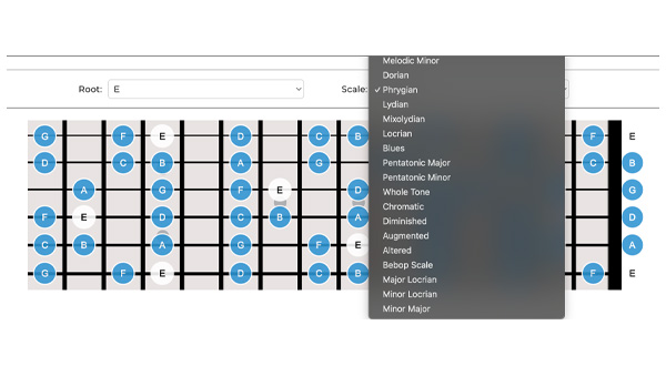 Guitar Scale Library