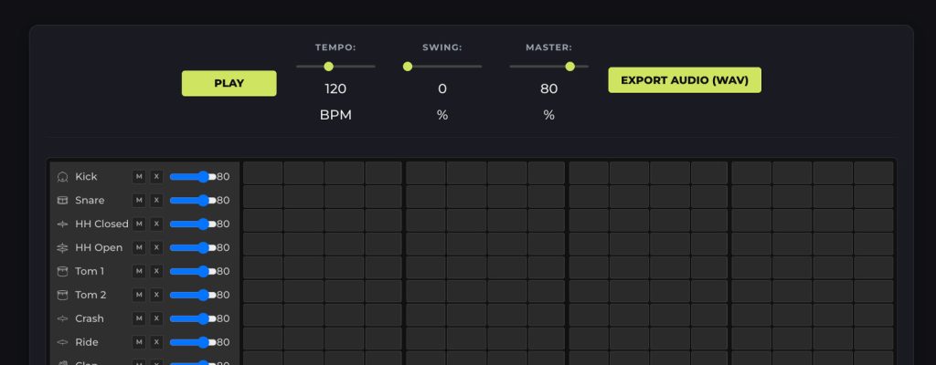 Drum Machine and Sequencer - Alt Guitar